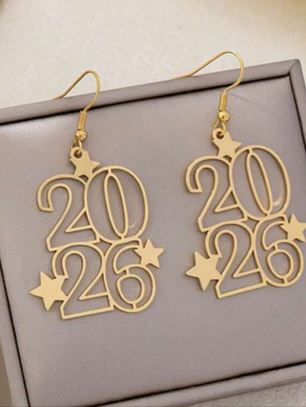 Gold Tone 2026 Dangle Earrings - Women Jewelry